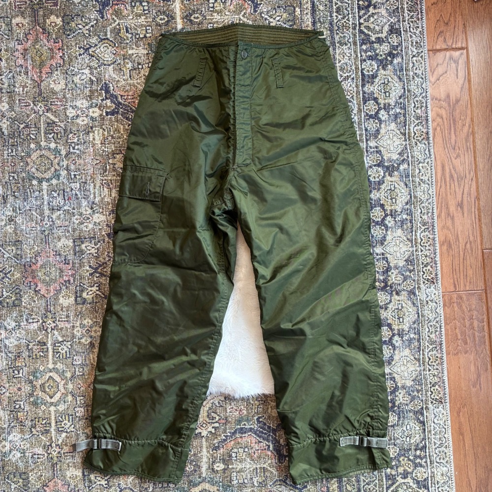 Alpha Industries Extreme Cold Weather Trousers Olive Green Medium 31-34 '82 USGI